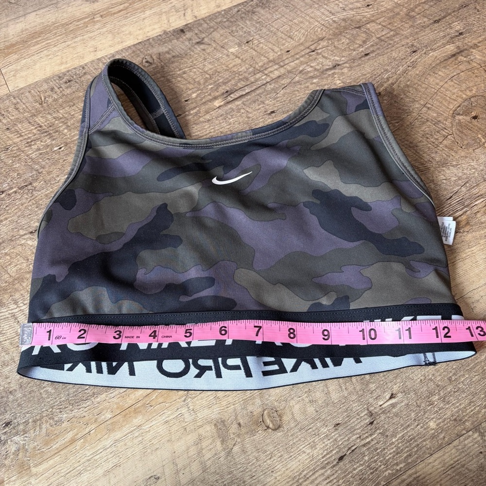 Nike Pro Swoosh Camo Print Sports Bra - Picture 6 of 8